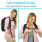 oxygen tank holder on woman's back