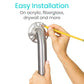 Silver grab bar