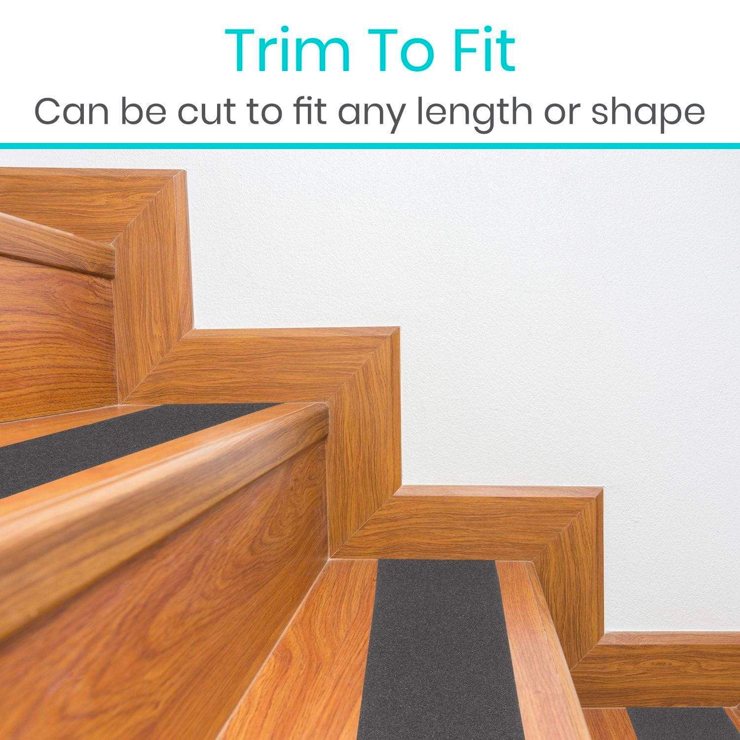 anti slip tread on stairs side view by askSAMIE
