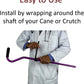how to attach the cane holder