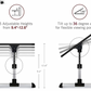 Tilt Bed Tray Table adjustable heights