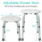 shower stool dimensions