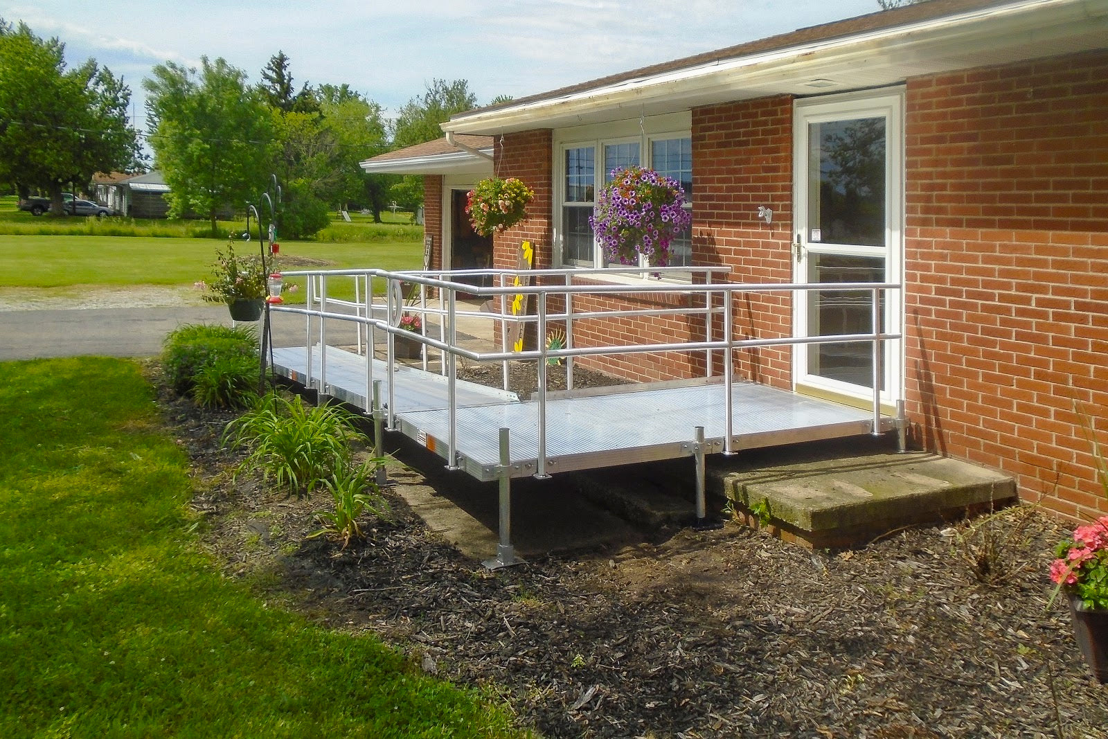 ramp attached to front of a home
