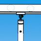 up close of angled ceiling mount