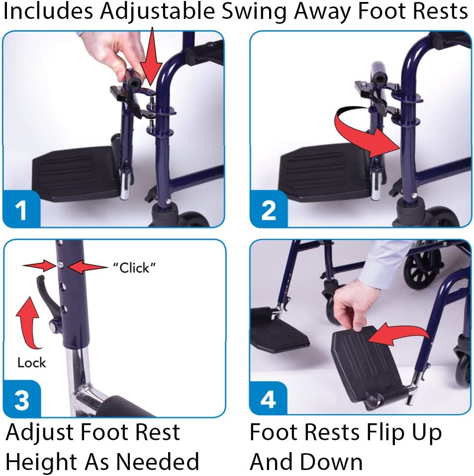 transport wheelchair features