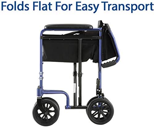 folded transport wheelchair