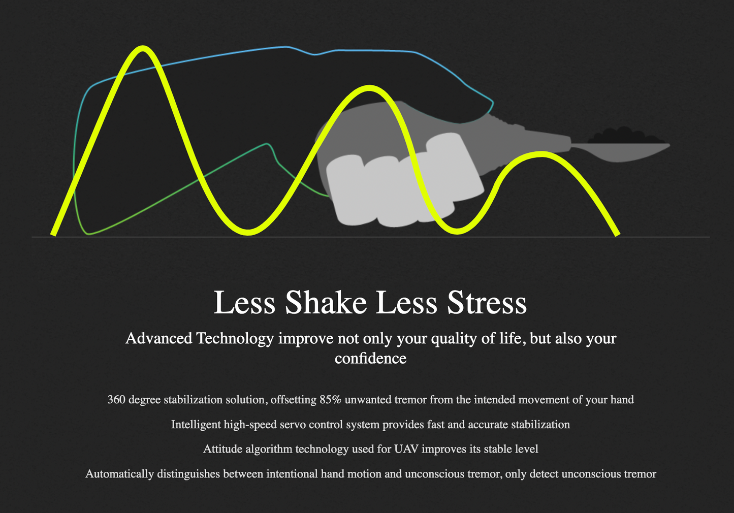 less shake less stress