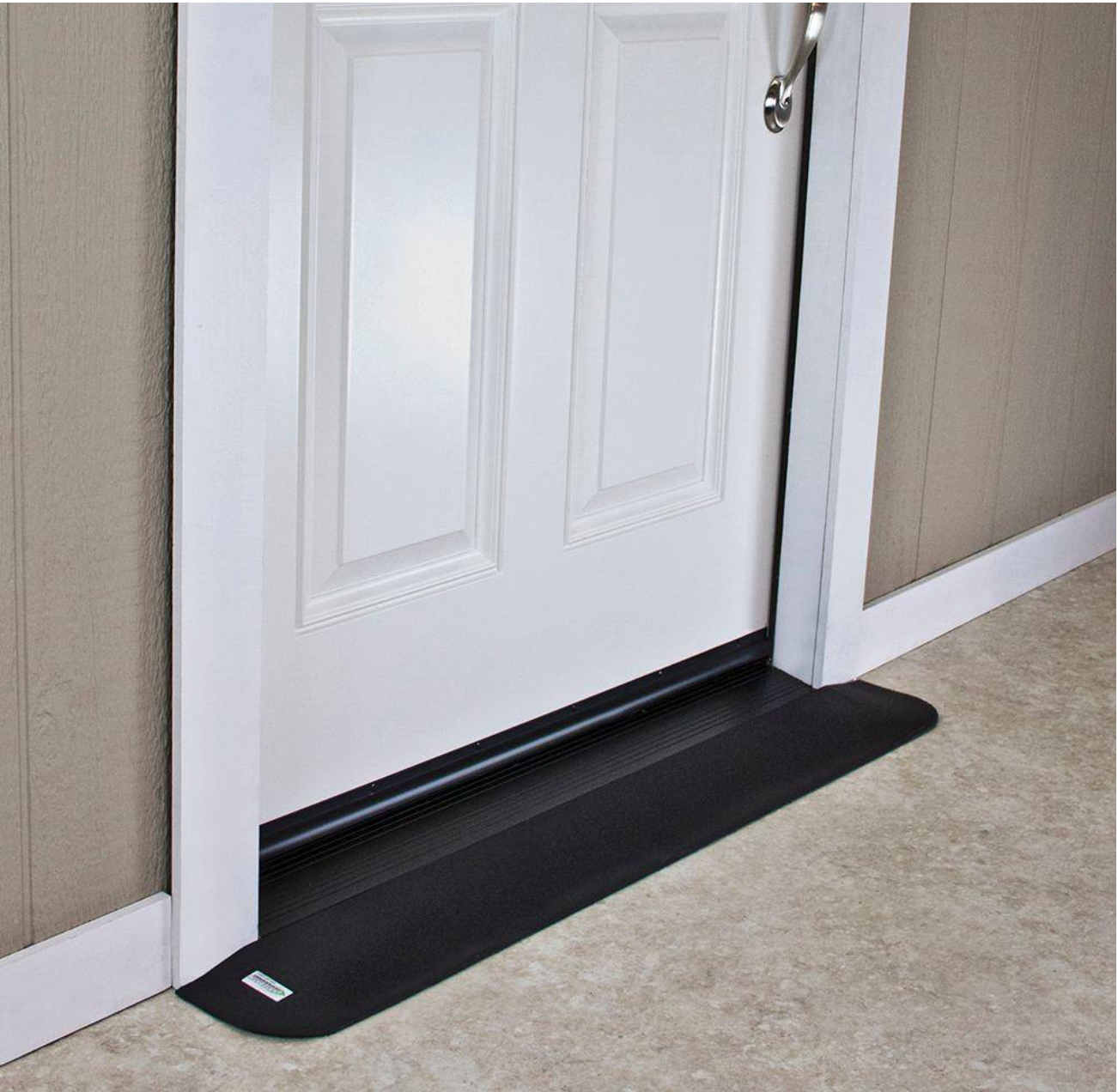 rubber threshold ramp at doorway