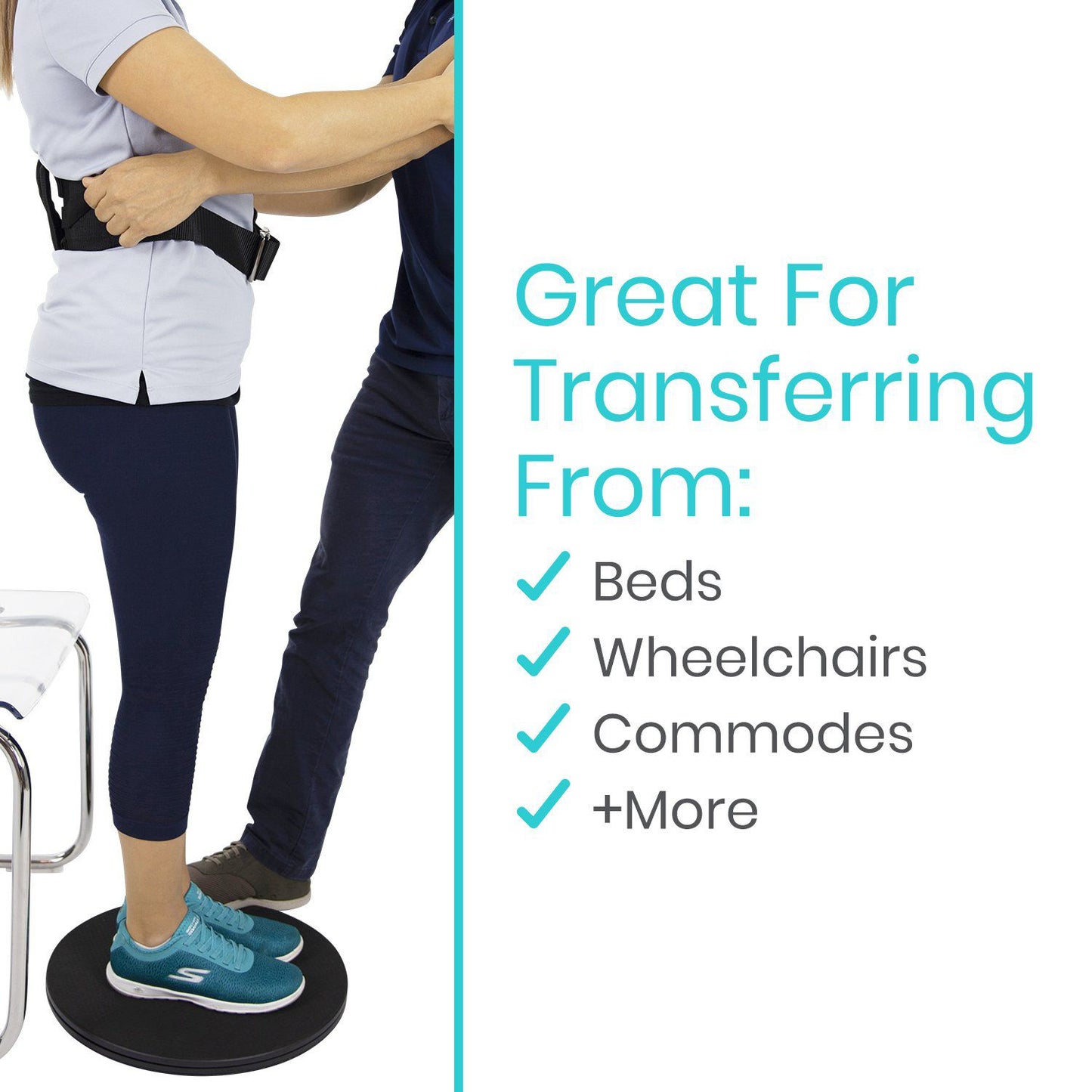 transfer pivot disc with person using by AskSAMIE