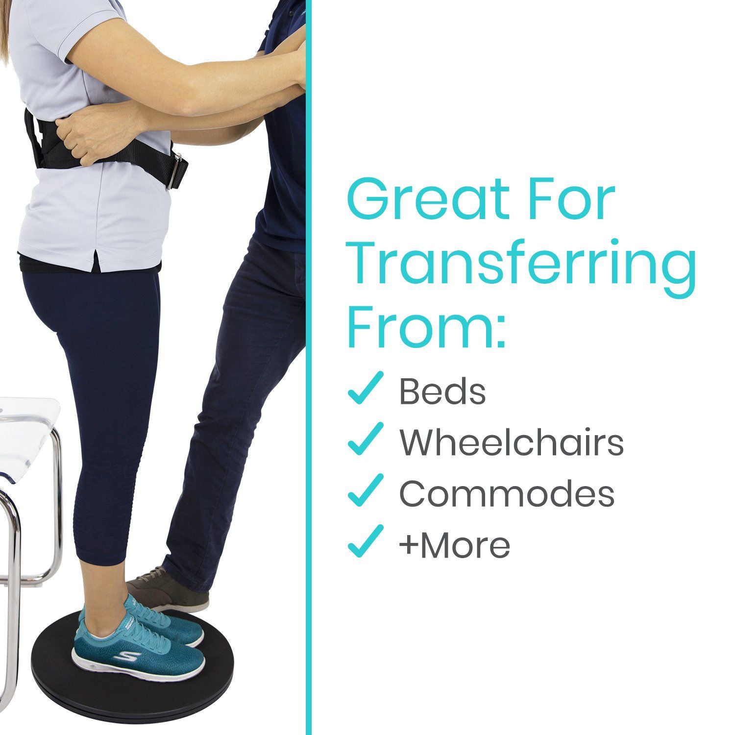 transfer pivot disc with person using by AskSAMIE