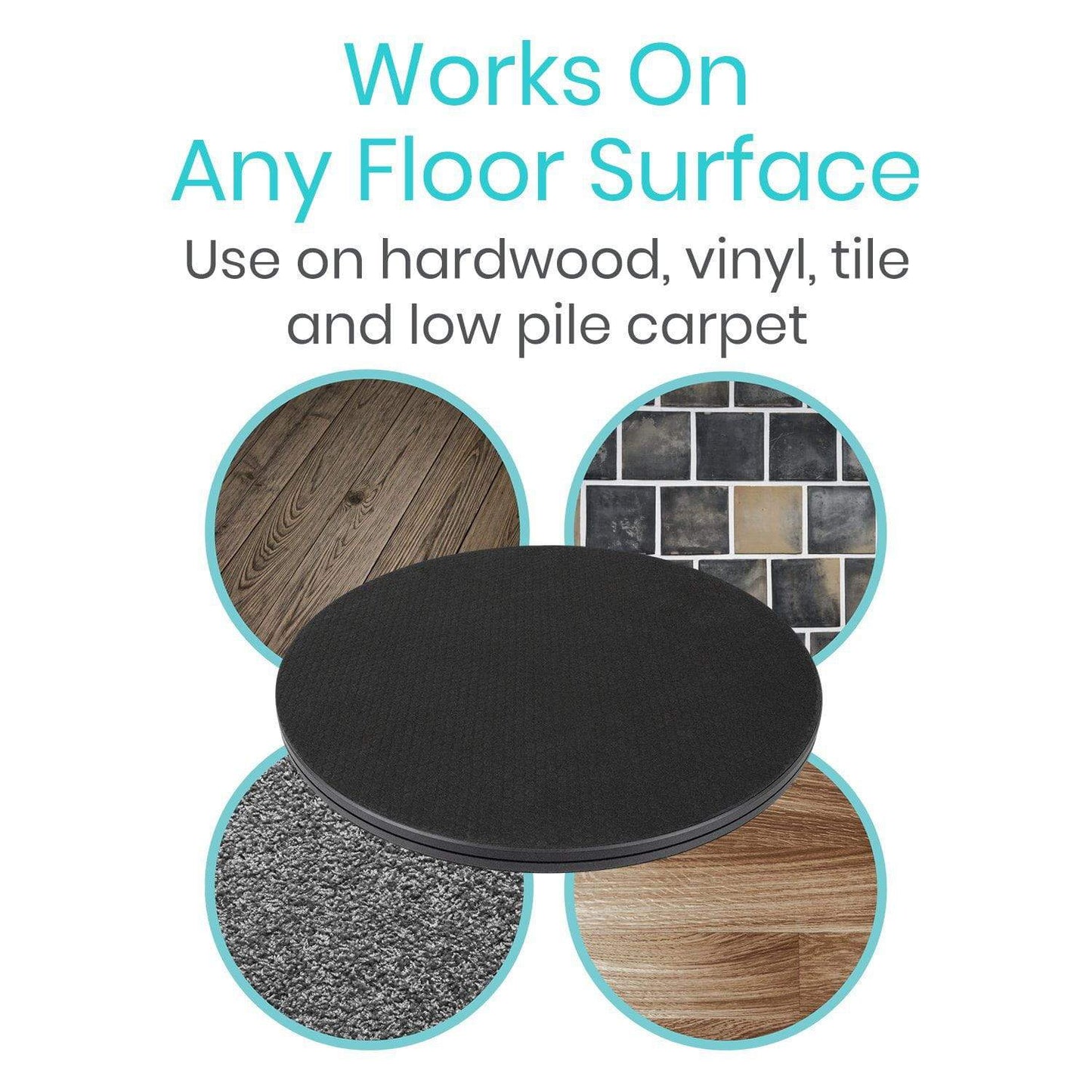 works on any surface for pivot disc