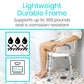 shower chair in shower