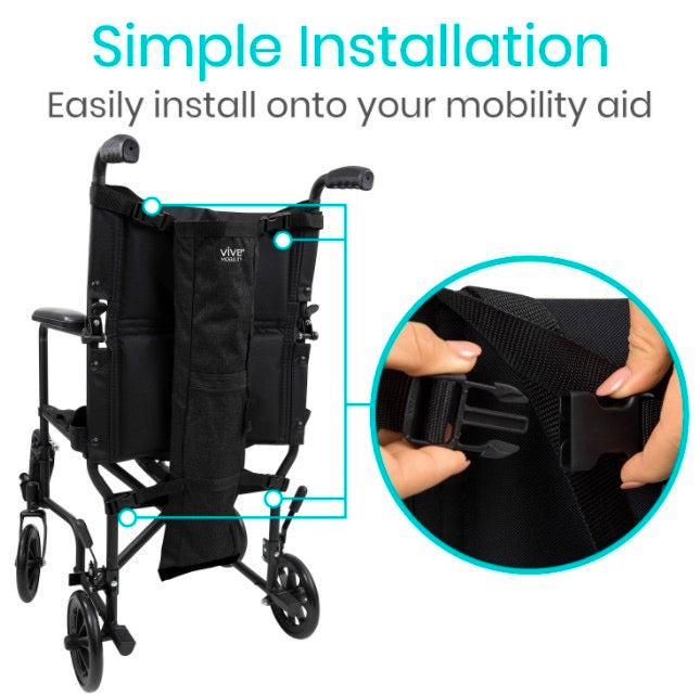 oxygen tank holder on wheelchair by AskSAMIE