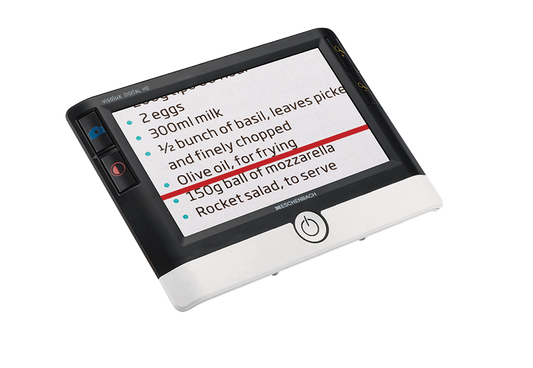 Visolux Digital with text on screen from AsksSAMIE
