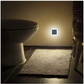 Motion sensor night light in the bathroom