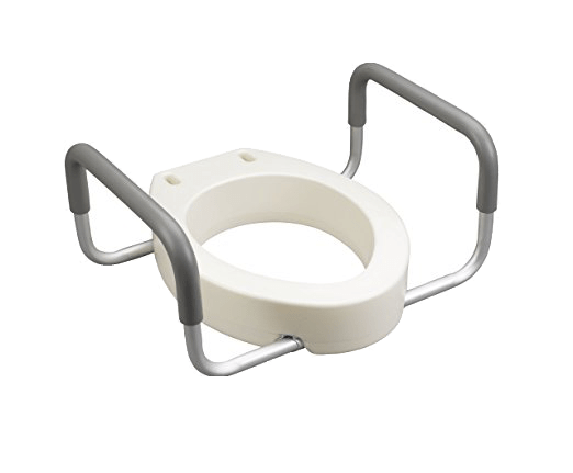 Bolted Toilet Seat Riser with Arms - Round Vive Health - AskSAMIE: Answers for Accessibility