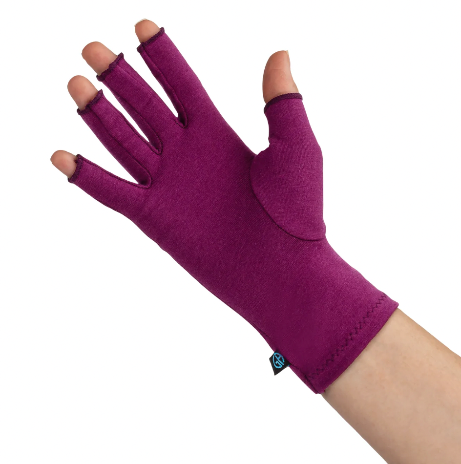 red compression glove