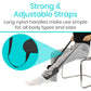 person using sock aid