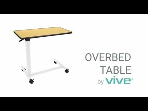 how non tilt overbed table works