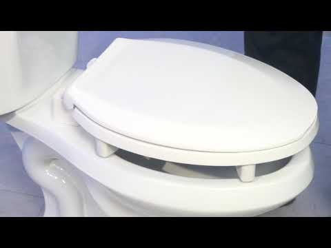 how elevated toilet seat works video