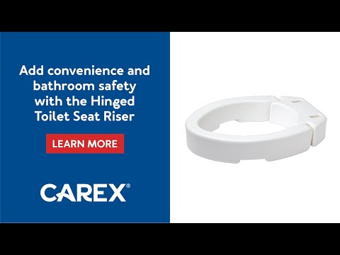 how elevated toilet seat works video