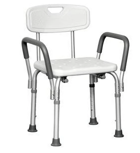 Shower Chair w/Back & Arms Vive Health - AskSAMIE: Answers for Accessibility